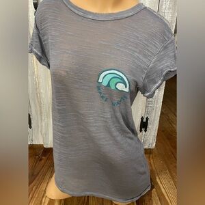 Free People | Make Waves Tee burn out T-shirt XS